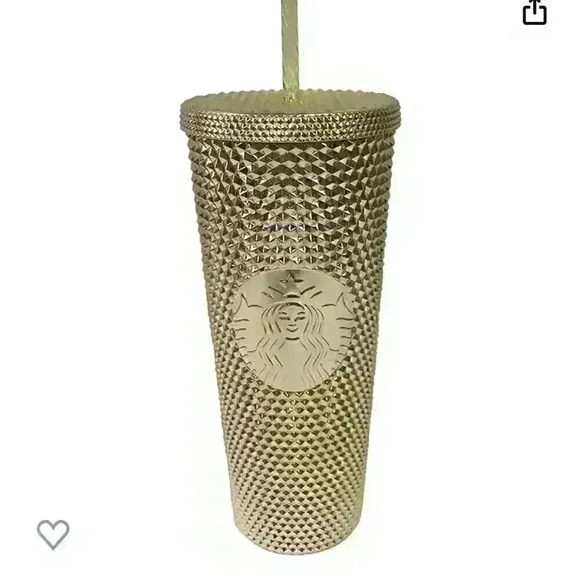 NWT Starbucks Gold Studded Tumbler Winter Holiday
Bling (24 oz - Venti) - Picture 1 of 5